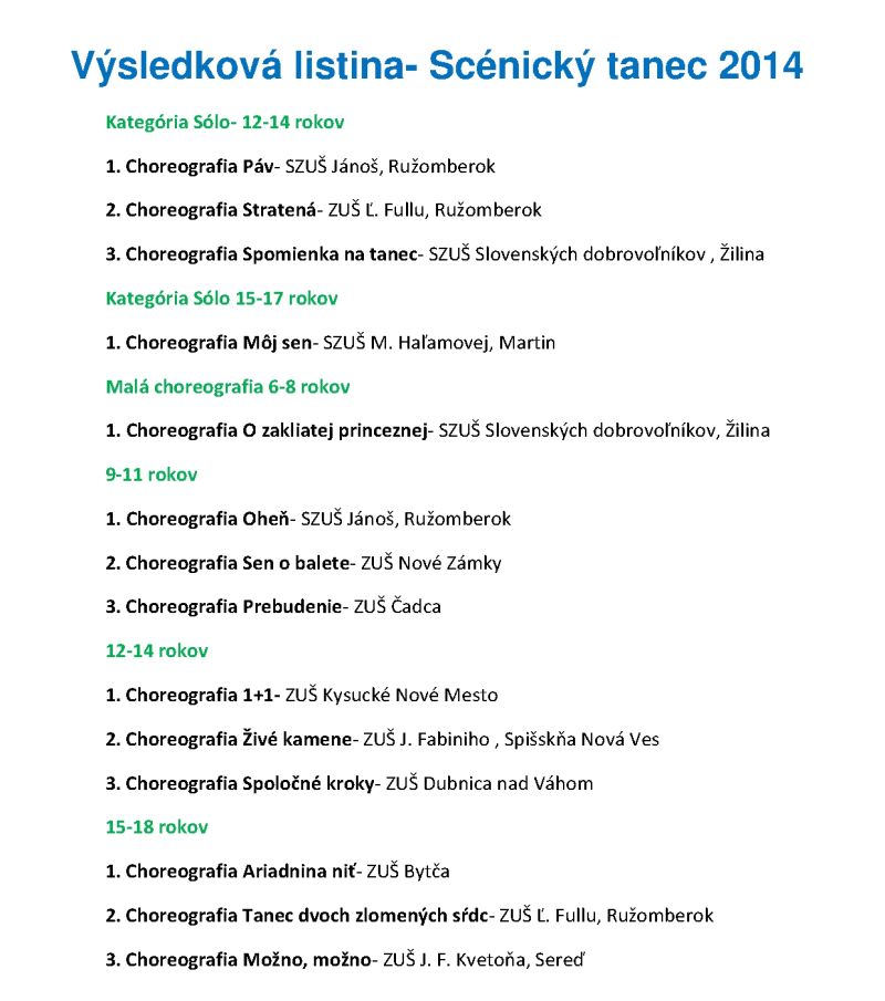 Scénický tanec